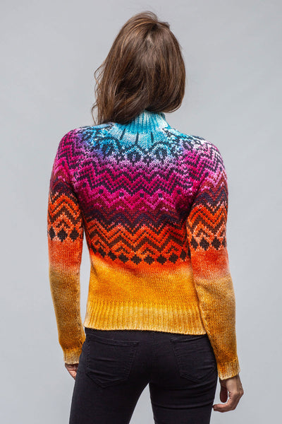 Sonia Villa Cabin Sweater In Color Stripe Ladies - Sweaters