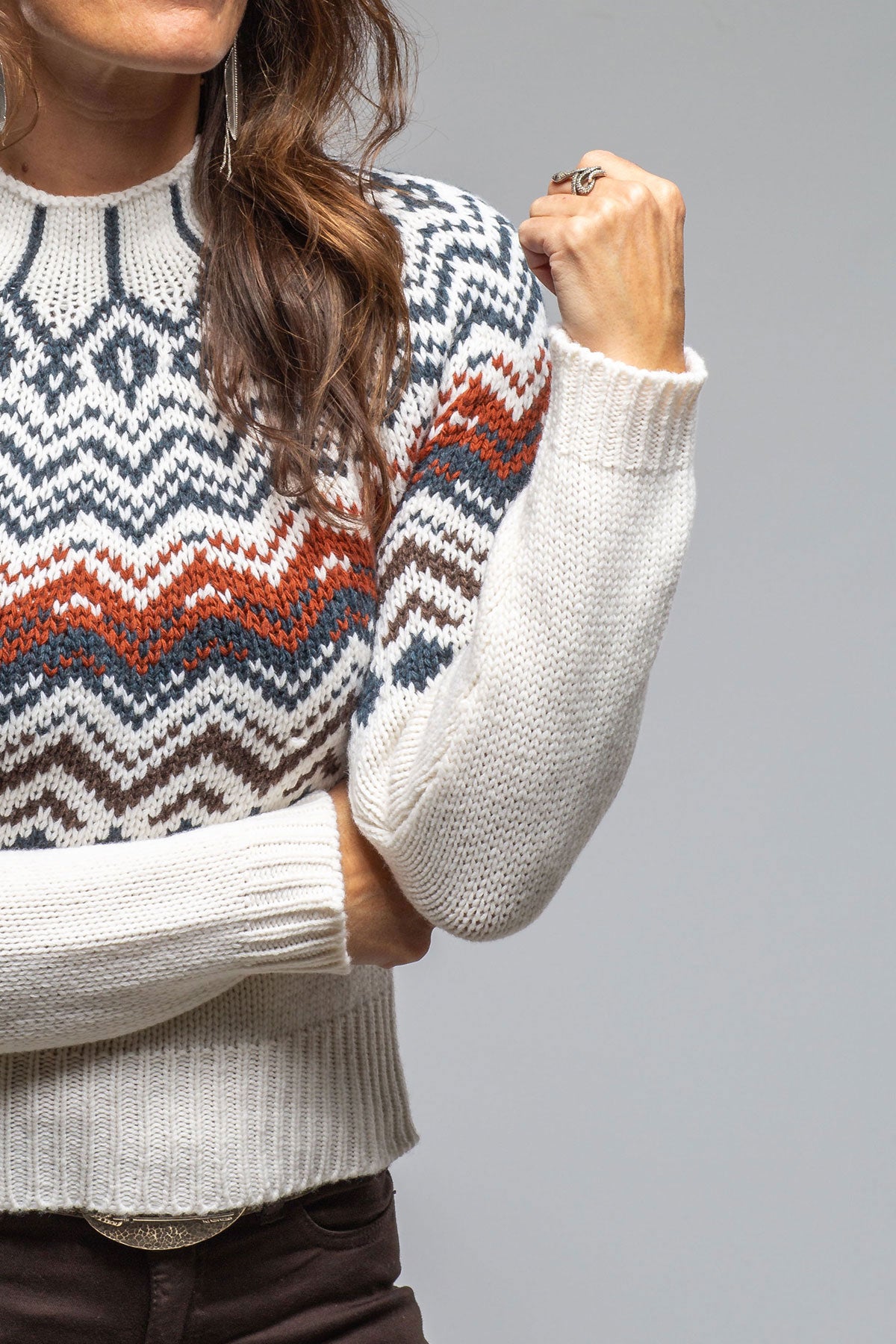 Sonia Villa Cabin Sweater In Natural Ladies - Sweaters