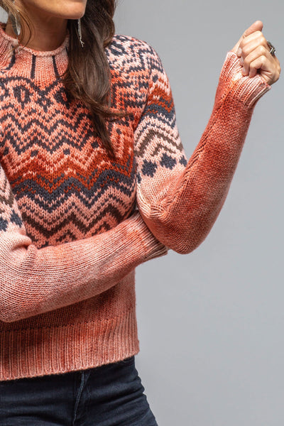 Sonia Villa Cabin Sweater In Rust Ladies - Sweaters