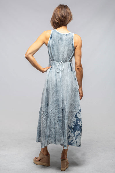 Sonia Villa Cora Dress With Painted Detail In Blue Ladies - Dresses