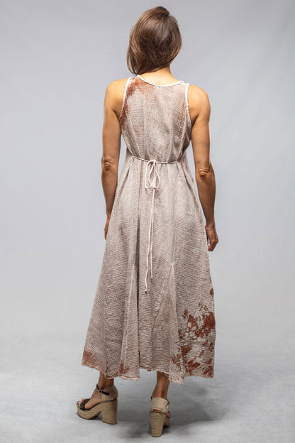 Sonia Villa Cora Dress With Painted Detail In Clay Ladies - Dresses