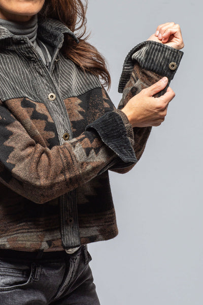 Sonia Villa Hickory Blanket Jacket In Charcoal Ladies - Outerwear - Lightweight