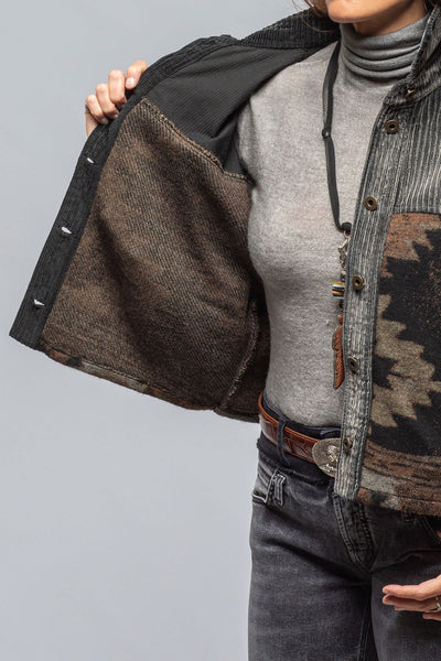 Sonia Villa Hickory Blanket Jacket In Charcoal Ladies - Outerwear - Lightweight