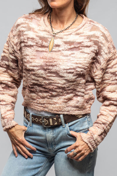 Sonia Villa | Inez Multi Weave Cropped Sweater In Rose | Ladies - Sweaters 