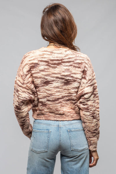 Sonia Villa | Inez Multi Weave Cropped Sweater In Rose | Ladies - Sweaters 