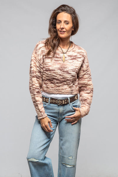 Sonia Villa | Inez Multi Weave Cropped Sweater In Rose | Ladies - Sweaters 
