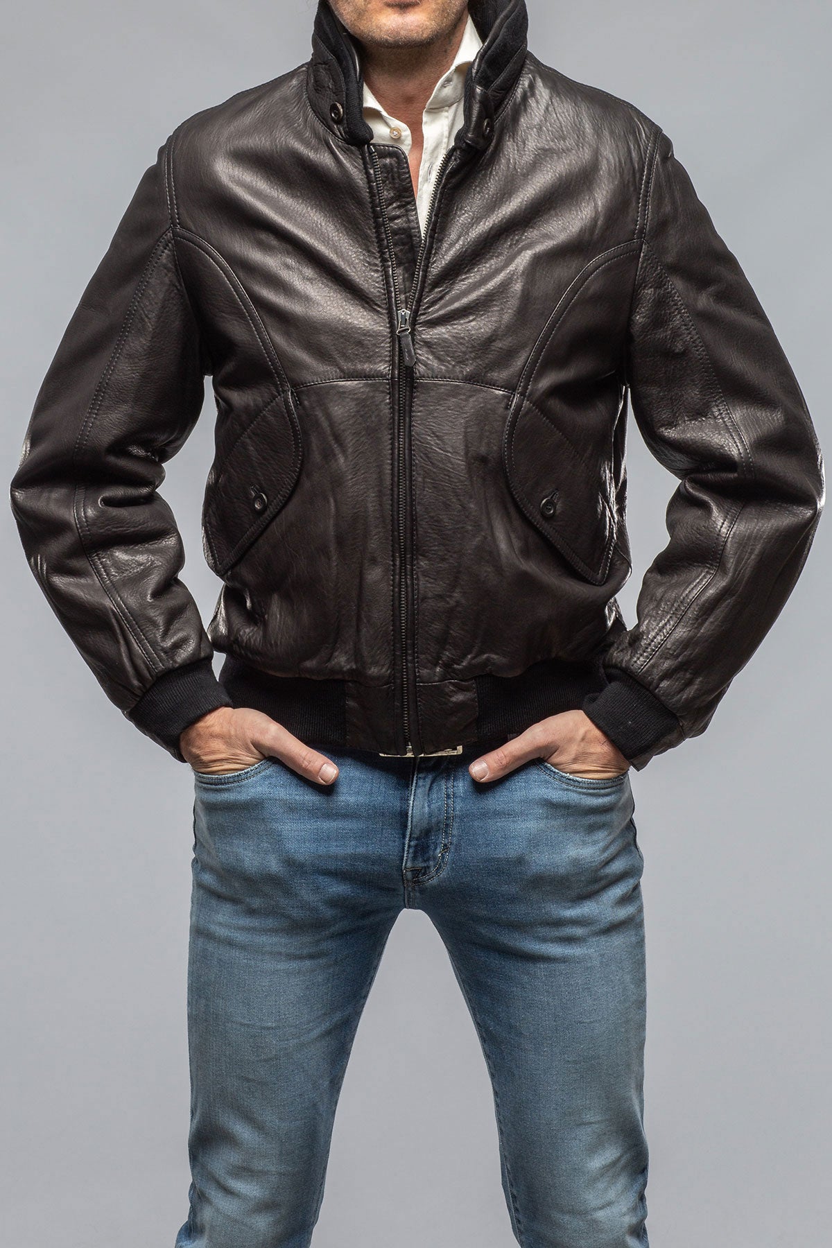 A10 Nappa Bomber | Samples - Mens - Outerwear - Leather | Gimo's