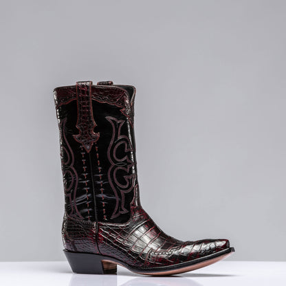 Stallion Boots Black Cherry Majestic Boots Mens - Cowboy Boots