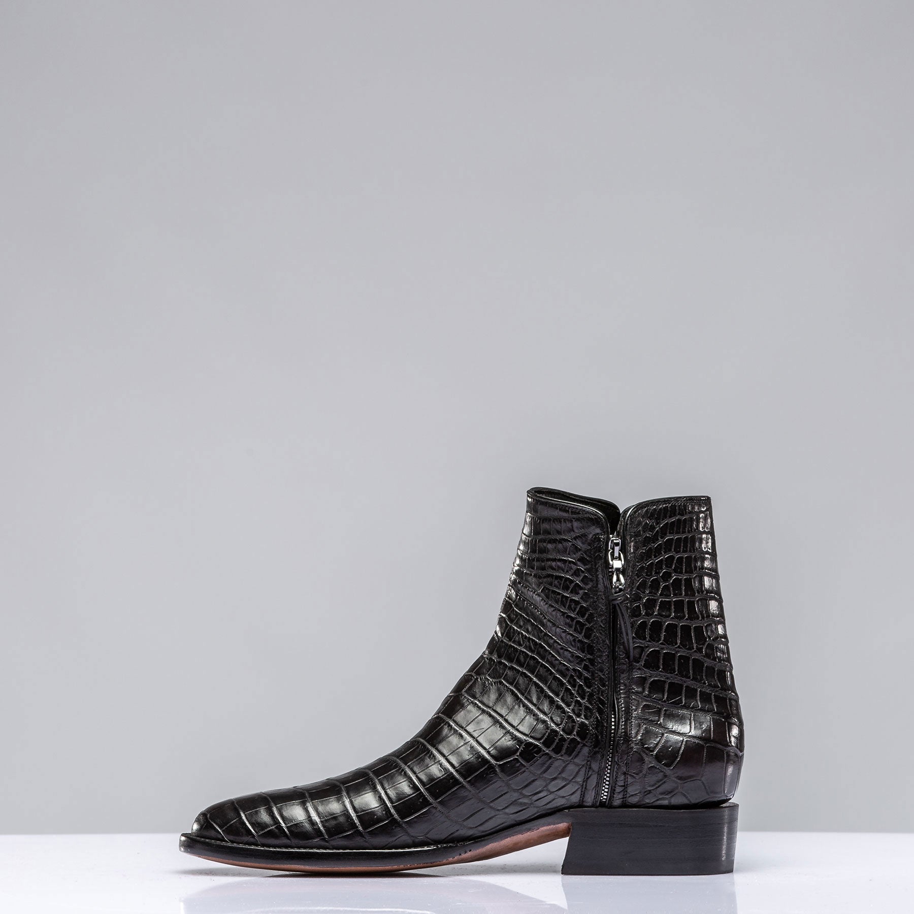 Stallion Boots Black Crocodile Chelsea Boots Mens - Cowboy Boots