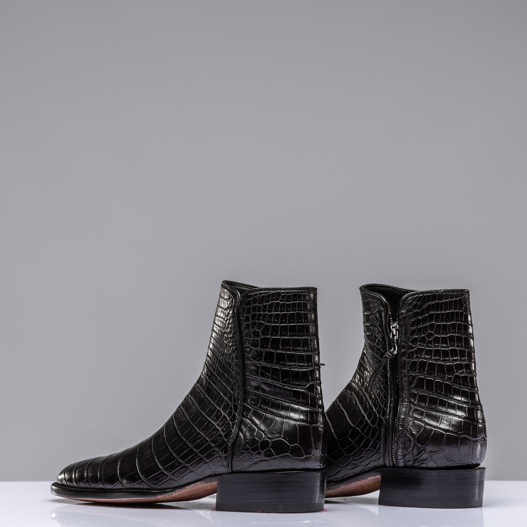 Stallion Boots Black Crocodile Chelsea Boots Mens - Cowboy Boots