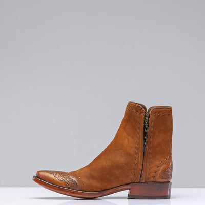 Stallion Boots Harris Tooled Nubuck Zorro Mens - Cowboy Boots