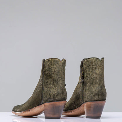 Stallion Boots Kendall Zorro In Dark Olive Ladies - Cowboy Boots