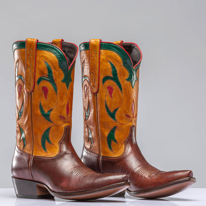 Stallion Boots Ranch Hand Vintage Inlaid Boots Mens - Cowboy Boots
