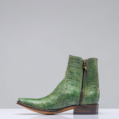 Stallion Boots Twilight Gator Zorro In Green Mens - Cowboy Boots