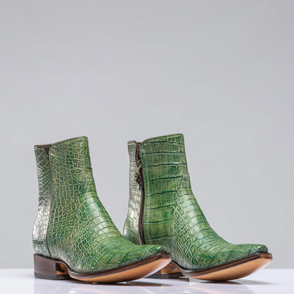 Stallion Boots Twilight Gator Zorro In Green Mens - Cowboy Boots