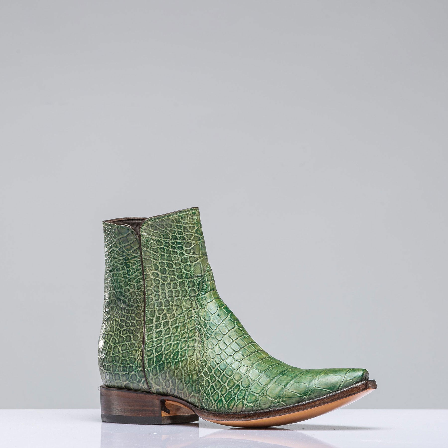 Stallion Boots Twilight Gator Zorro In Green Mens - Cowboy Boots