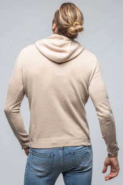 Florio II Cashmere Hoodie In Beige | Mens - Sweaters | Stile Latino