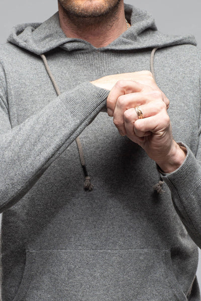 Stile Latino Florio II Cashmere Hoodie In Grey Mens - Sweaters