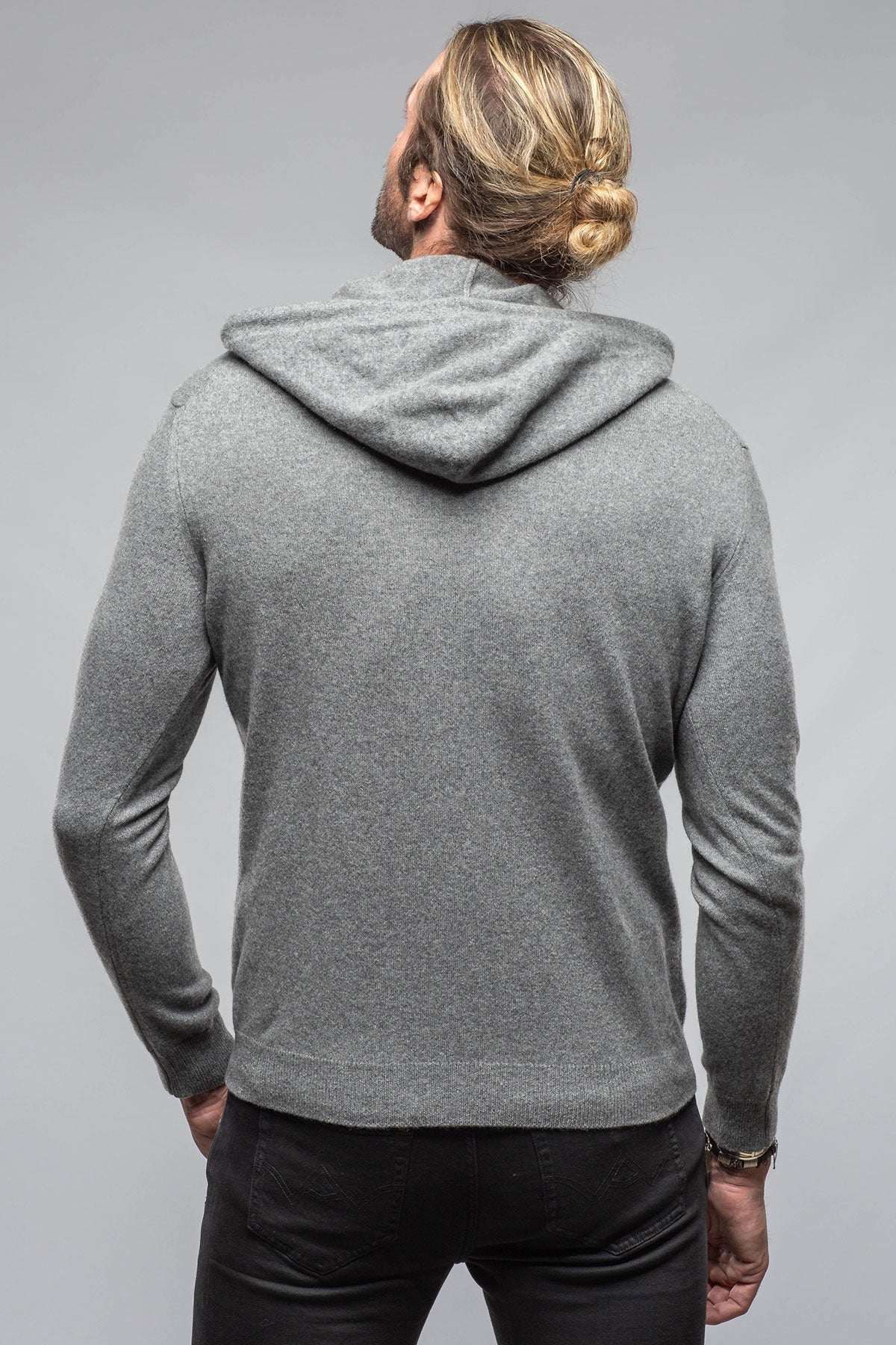 Stile Latino Florio II Cashmere Hoodie In Grey Mens - Sweaters