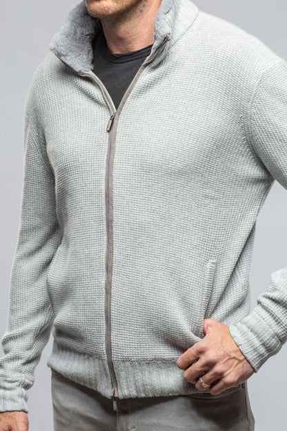 Stile Latino Golis Cashmere Zip Sweater In Grey Mens - Sweaters