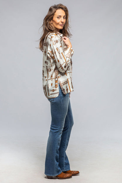 Equestrian Silk Blouse