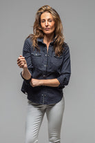 Sweetwater Stone Wash Denim Shirt In Anthracite | Ladies - Tops | Axels Premium Denim