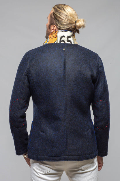 Stratton Knit Jacket In Navy