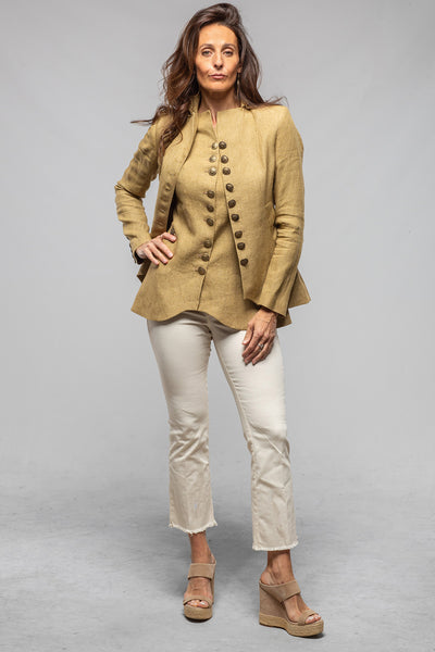 T.ba Cipriani Linen Jacket In Sand Ladies - Tailored