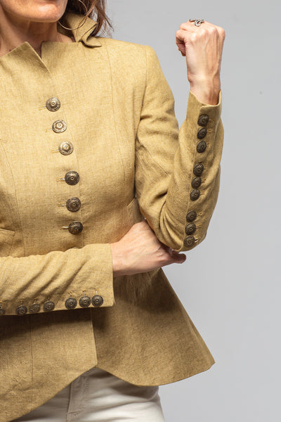 T.ba Cipriani Linen Jacket In Sand Ladies - Tailored