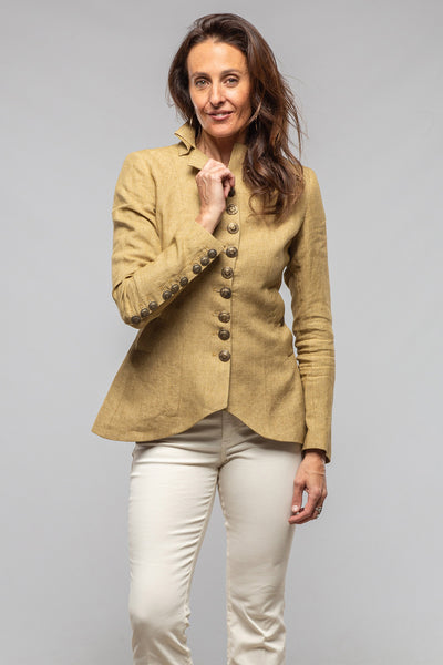 T.ba Cipriani Linen Jacket In Sand Ladies - Tailored