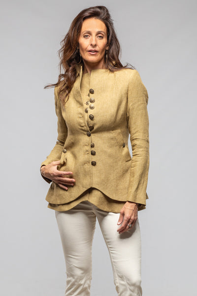 T.ba Cipriani Linen Jacket In Sand Ladies - Tailored