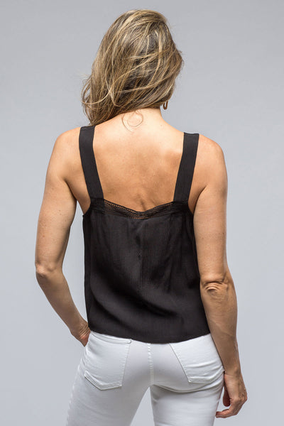 T.ba Dune Top In Black Crepe Ladies - Tops