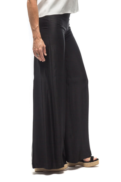 T.ba Maxi Sharkskin Pant In Black Ladies - Pants - Slacks