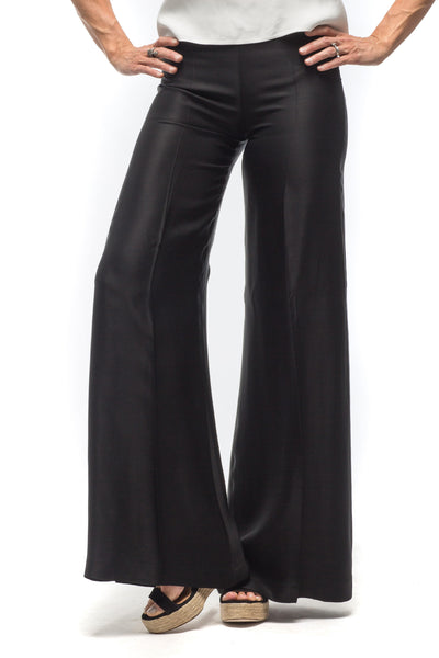 T.ba Maxi Sharkskin Pant In Black Ladies - Pants - Slacks