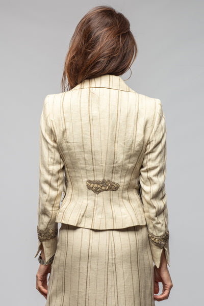T.ba Sevilla Stripe Linen Jacket Ladies - Tailored - Jackets