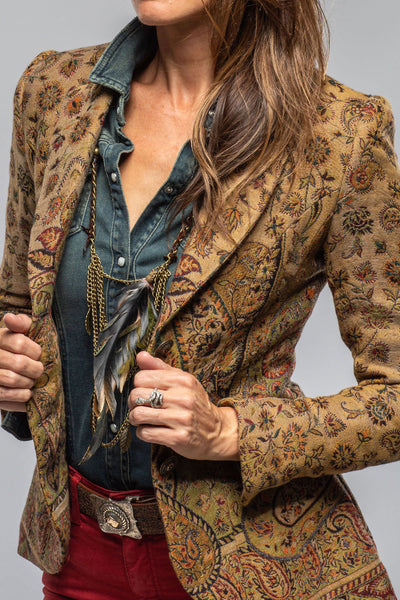 Sullavan Jacket In Green Paisley Jacquard | Ladies - Tailored - Jackets | T.ba