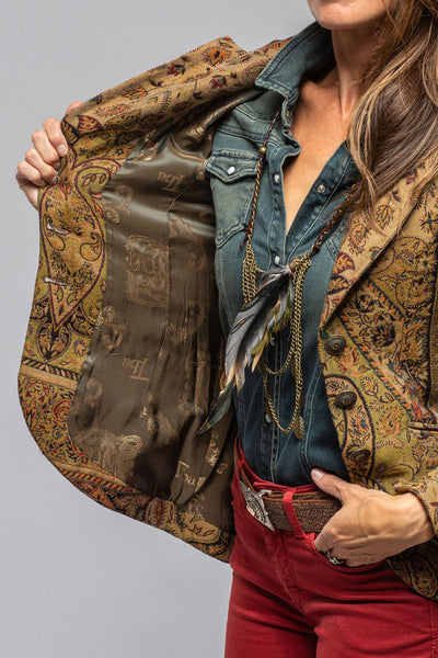 Sullavan Jacket In Green Paisley Jacquard | Ladies - Tailored - Jackets | T.ba