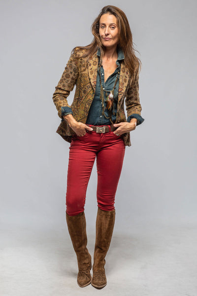 Sullavan Jacket In Green Paisley Jacquard | Ladies - Tailored - Jackets | T.ba