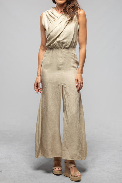 T.ba Toscana Linen Dress In Stone Ladies - Dresses