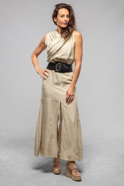 T.ba Toscana Linen Dress In Stone Ladies - Dresses