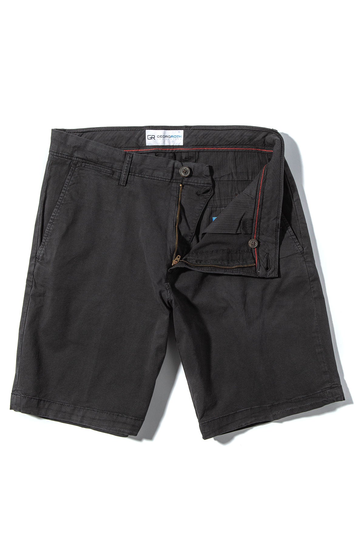 Rockport 9" Stretch Cotton Shorts in Off Black | Mens - Shorts | Georg Roth