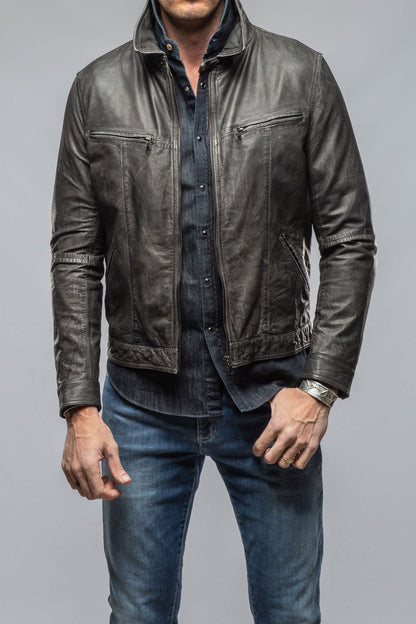 Detori Moto In 12 Month Wash Black | Mens - Outerwear - Leather | Gimo's