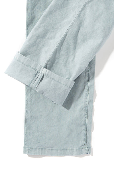 Teleria Zed Barbados 5-Pocket Stretch Linen In Ardesia Mens - Pants - 5 Pocket