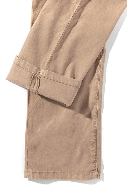 Teleria Zed Barbados 5-Pocket Stretch Linen In Beige Mens - Pants - 5 Pocket