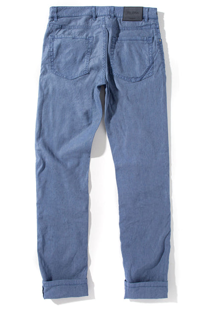 Teleria Zed Barbados 5-Pocket Stretch Linen In Riviera Mens - Pants - 5 Pocket
