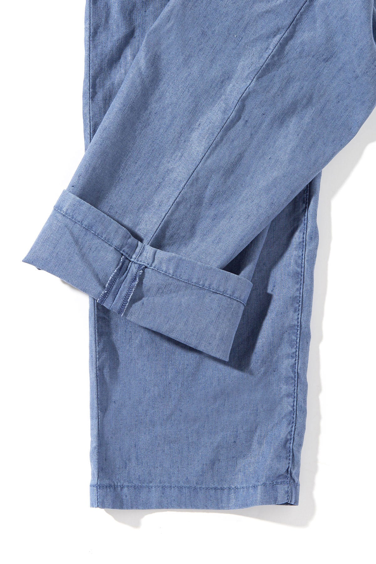 Teleria Zed Barbados 5-Pocket Stretch Linen In Riviera Mens - Pants - 5 Pocket