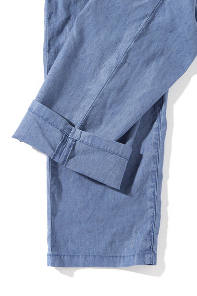 Teleria Zed Barbados 5-Pocket Stretch Linen In Riviera Mens - Pants - 5 Pocket