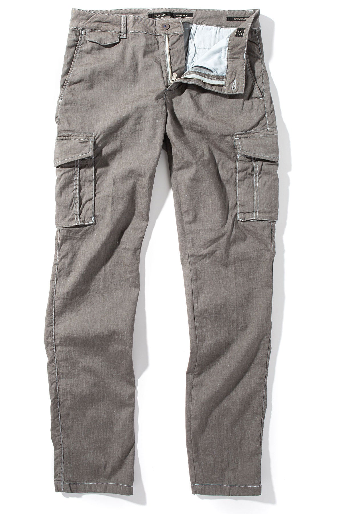 Teleria Zed Berlin Slim Cargo In Blue Ice Mens - Pants - 5 Pocket