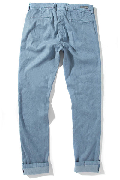 Teleria Zed Cayman Trousers In Blue Peony Mens - Pants - 4 Pocket