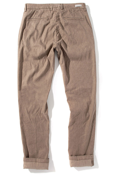 Teleria Zed Cayman Trousers In Tortora Mens - Pants - 4 Pocket